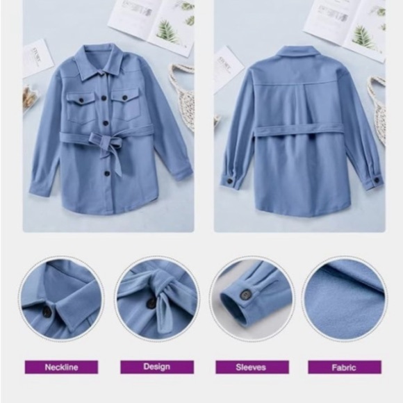 NWOT Women’s Button Down Shacket Jacket - Picture 8 of 9